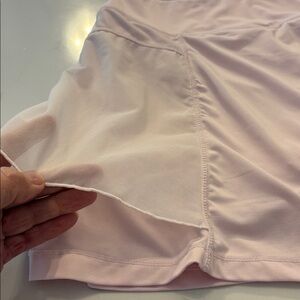 Kyodan Light Pink Women's 15” Skort with Sheer Side Panel Accents